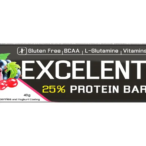 Nutrend Excelent Protein Bar černý rybíz s brusinkami v jogurtové polevě 40 g