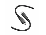 Swissten kabel USB-C - lightning, 0,4 m, 60W, černý