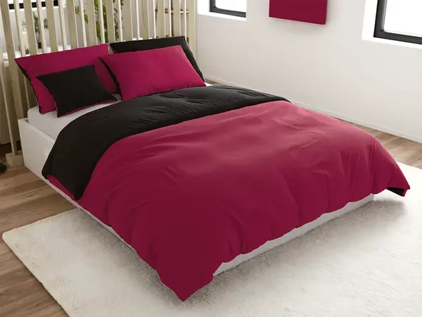Bavlnené obliečky MONOCHROMATIC vínové Rozmer obliečky: 70 x 90 cm | 140 x 200 cm