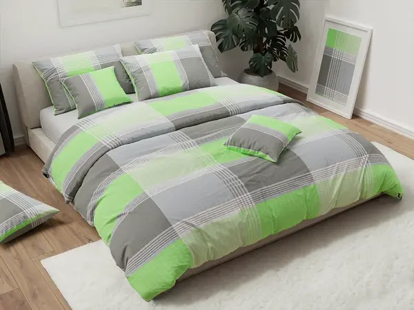 Krepové obliečky GARETH sivé Rozmer obliečky: 70 x 90 cm | 140 x 200 cm