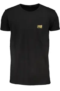 CAVALLI CLASS MEN'S SHORT SLEEVE T-SHIRT BLACK