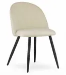 Béžová zamatová stolička BELLO