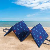 Plážové ležadlo KOTVIČKY 137x49 cm, modré