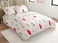 Flanelové obliečky z mikrovlákna JINGLE biele Rozmer obliečky: 2 ks 70 x 90 cm | 200 x 220 cm