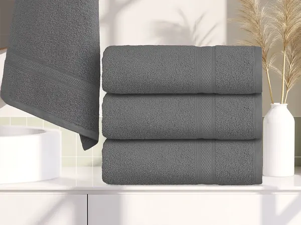 Ručník CLARYSSE ELEGANCE 60x110 cm šedý, 100% bavlna