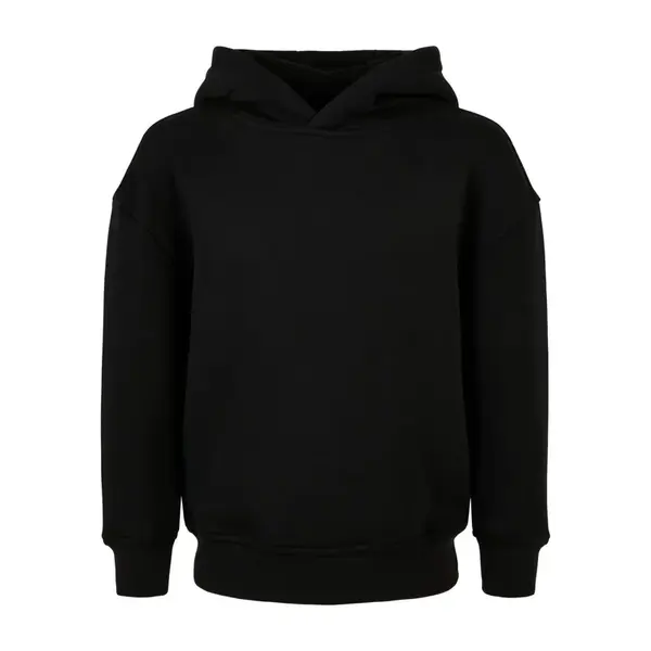 Dívčí organická mikina s kapucí černá
