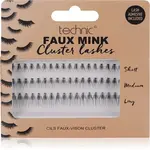Technic Cosmetics Faux Mink Cluster Lashes umělé řasy s lepidlem 54 ks
