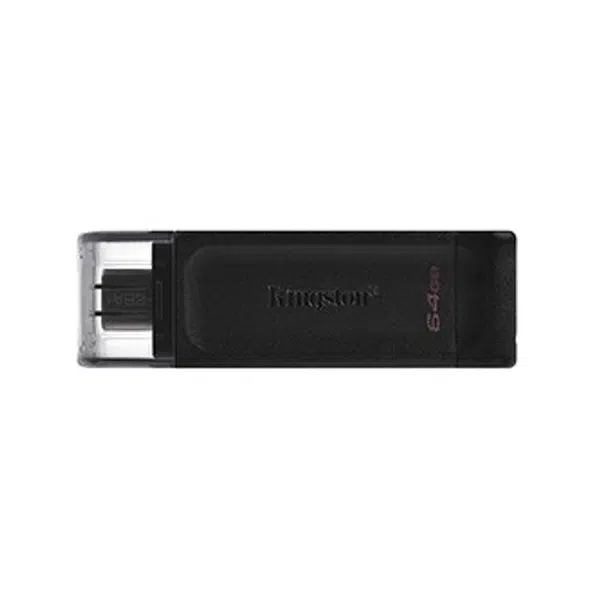 Kingston USB flash disk, USB 3.0, 64GB, DataTraveler 70, černý, DT70/64GB, USB C