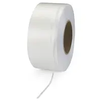 Průmyslová PP vázací páska, 12 x 0,6 mm, návin 2800 m, bílá, pevnost v tahu 155kg | RAJA
