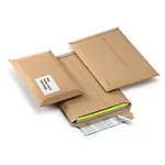 100 x Kartonové obálky 270x390mm, mikrovlnitá lepenka, hnědé, Suprawell® light