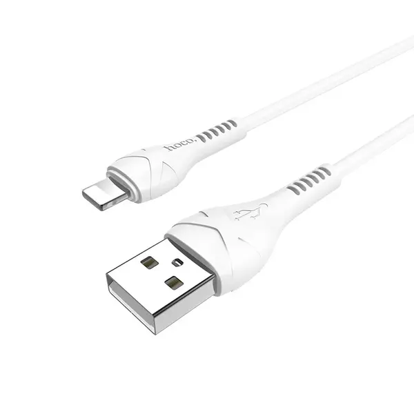 Datový kabel Hoco Cool Power Charging Data Cable for Lightning 1M, bílá