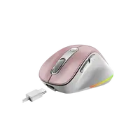 Genius Ergo 9000S Pro /Ergonomická/Optická/Pro praváky/2 400 DPI/USB+BT/ růžová