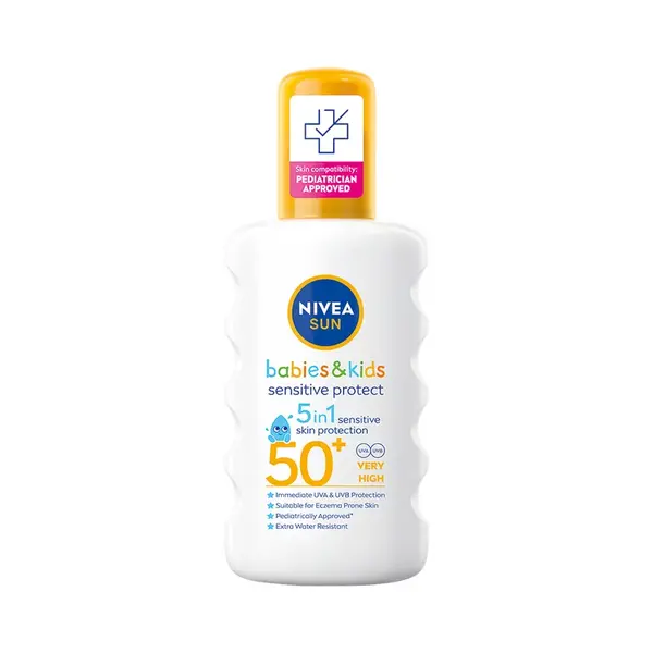 Nivea SUN Sensitive OF50+ dětský opalovací sprej 200 ml