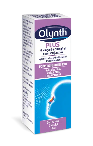 OLYNTH® PLUS 0,5 mg/ml + 50 mg/ml nosní sprej, roztok 10 ml