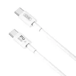 XO kabel NB-Q190A PD USB-C - USB-C, 1 m, bílý