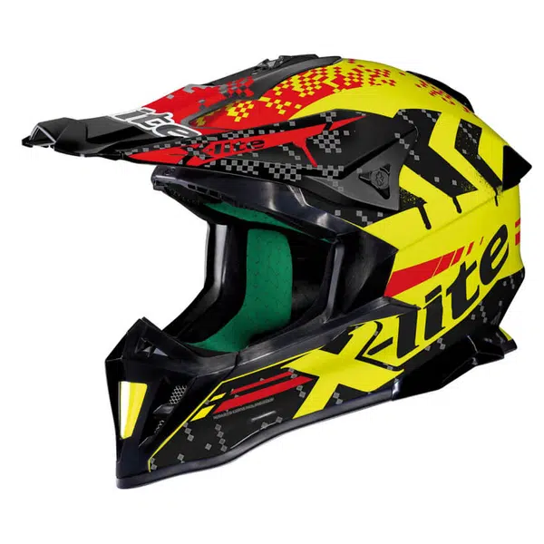 Motokrosová přilba X-Lite X-502 Nac-Nac LED Yellow černo-žlutá XL (61-62)