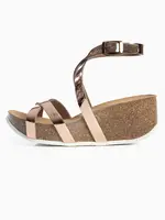 Bayton Remienkové sandále 'Asteria'  hnedá / ružová / biela