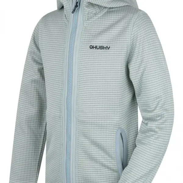 Husky Artic Zip K 134-140, faded mint Dětská mikina s kapucí