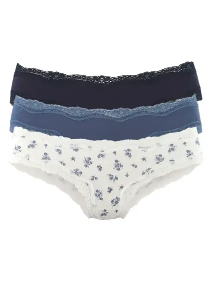 VIVANCE Nohavičky  modrá / tmavomodrá / biela