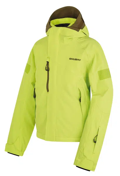 Husky Gonzal Kids 140, br. green Dětská ski bunda