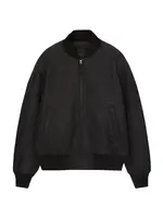 Pull&Bear Prechodná bunda  čierna / čierna melírovaná