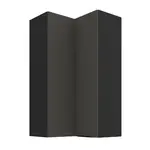 Horní rohová skříňka Aria 60x60 GN-108 2F (90°) Barva korpusu: Černá, Barva dvířek: GR - Graphite AFM