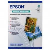 Epson Archival Matte Paper C13S041342, 21x29,7cm, A4, 50ks, inkoustový, bílý, foto papír
