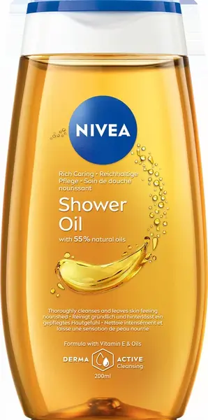 Nivea Sprchový olej pre veľmi suchú pokožku Natural Oil 200 ml