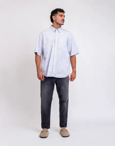 Carhartt WIP Newel Pant Black marble used wash 30
