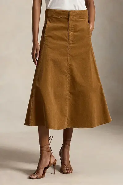 Polo Ralph Lauren  rozšířená sukně manšestrová