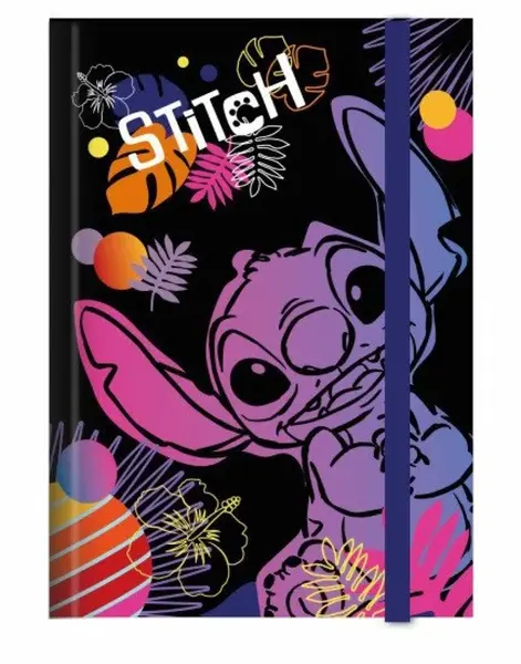 Stitch desky na sešity A4 vzor 1 black