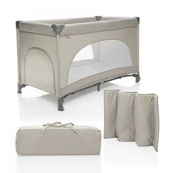 Zopa Postýlka skládací Lely, Sand Beige 3