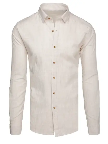 Pánská béžová casual košile