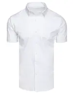 Pánská bílá košile s krátkým rukávem