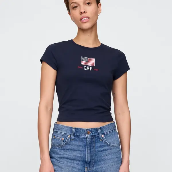 GAP Crop tričko Americana - Dámské