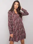 Dress-D73771M30227-dark brown