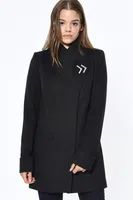 Z6634 DEWBERRY WOMEN'S COAT-BLACK