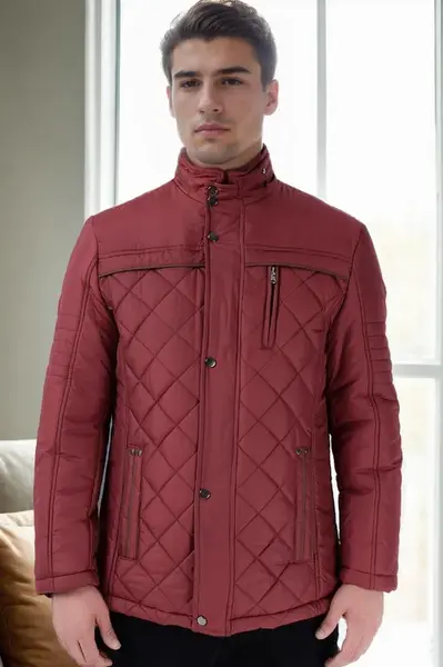 M8616 DEWBERRY MEN'S COAT-BURGUNDY-1