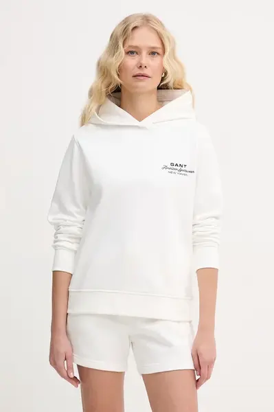 Gant  mikina s kapucňou dámska bavlnená