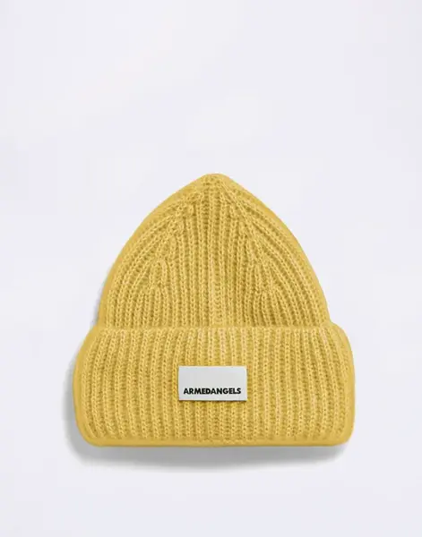 Armedangels Mohair Blend Knit Hat 3643 mosslace