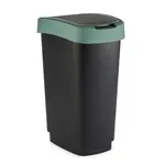 Odpadkový koš SWING TWIST černá a krémově zelená 50 l