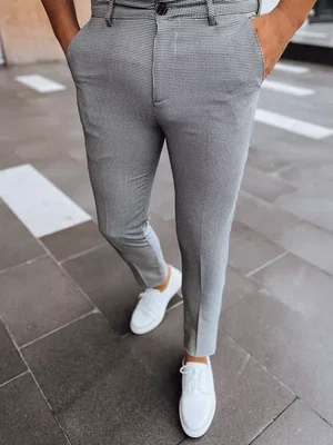Pánské kalhoty chinos Barva šedá DSTREET