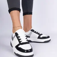 Gemre Black women's sneakers with thick soles Dolla