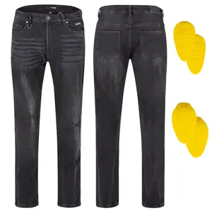 Pánské moto jeansy W-TEC Capital černá 40/34