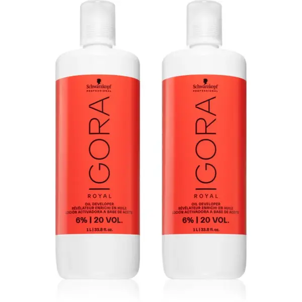 Schwarzkopf Professional IGORA Royal Oil Developer sada při barvení vlasů