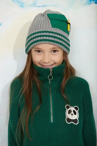 Mini Rodini  pletená čepice dětská bavlněná