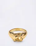 Maria Black Rabbit Mini Signet Ring Gold Gold 58