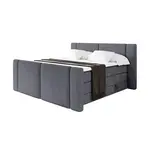 ALTDECOR POSTEL boxspring s matracemi H3/H4 - EVON KING Zanozek - 140x200 cm Tmavě šedá