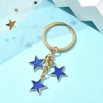 Star Alloy Enamel Keychain
