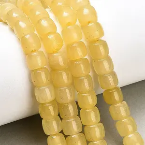 Dyed Natural White Jade Beads Strands